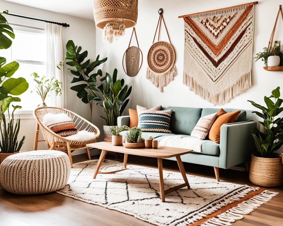 boho wall decor living room