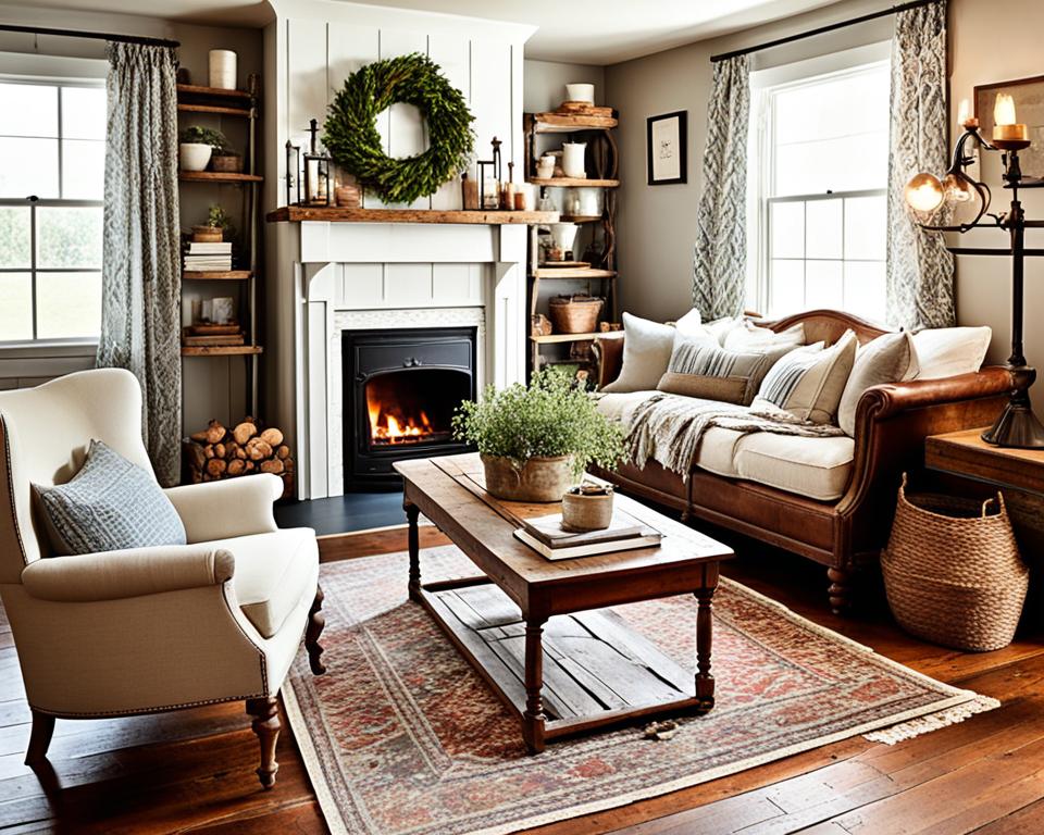 farmhouse living room layout