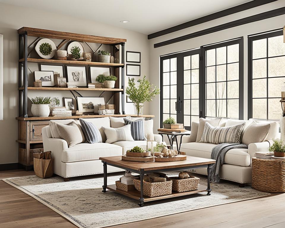 modern farmhouse living room