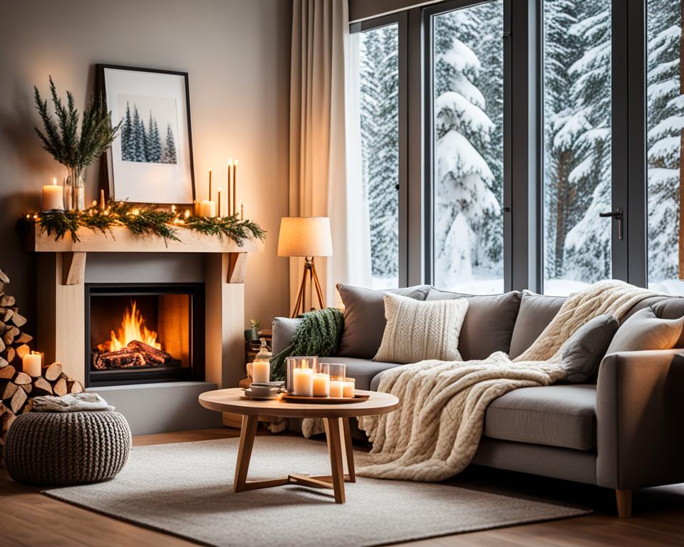 winter cozy living room decor