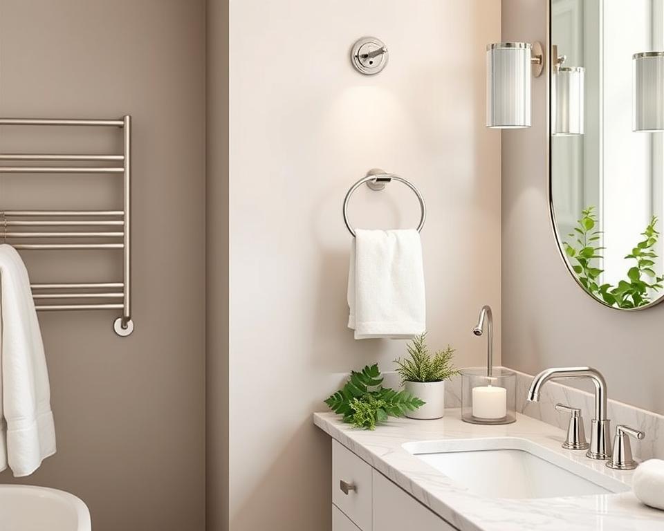 Stylish Bathroom Decor Silver Hardware Ideas