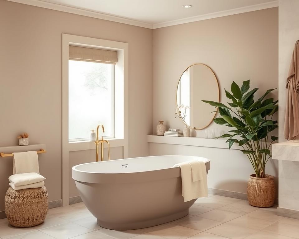 nude color palette bathroom