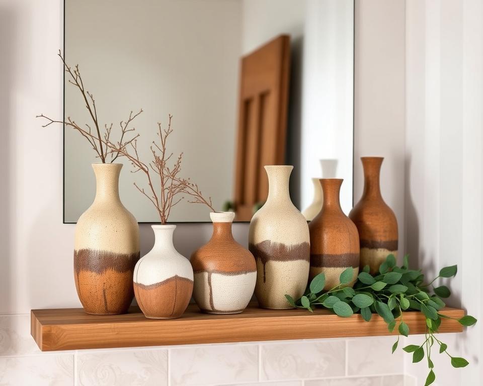 rustic vases