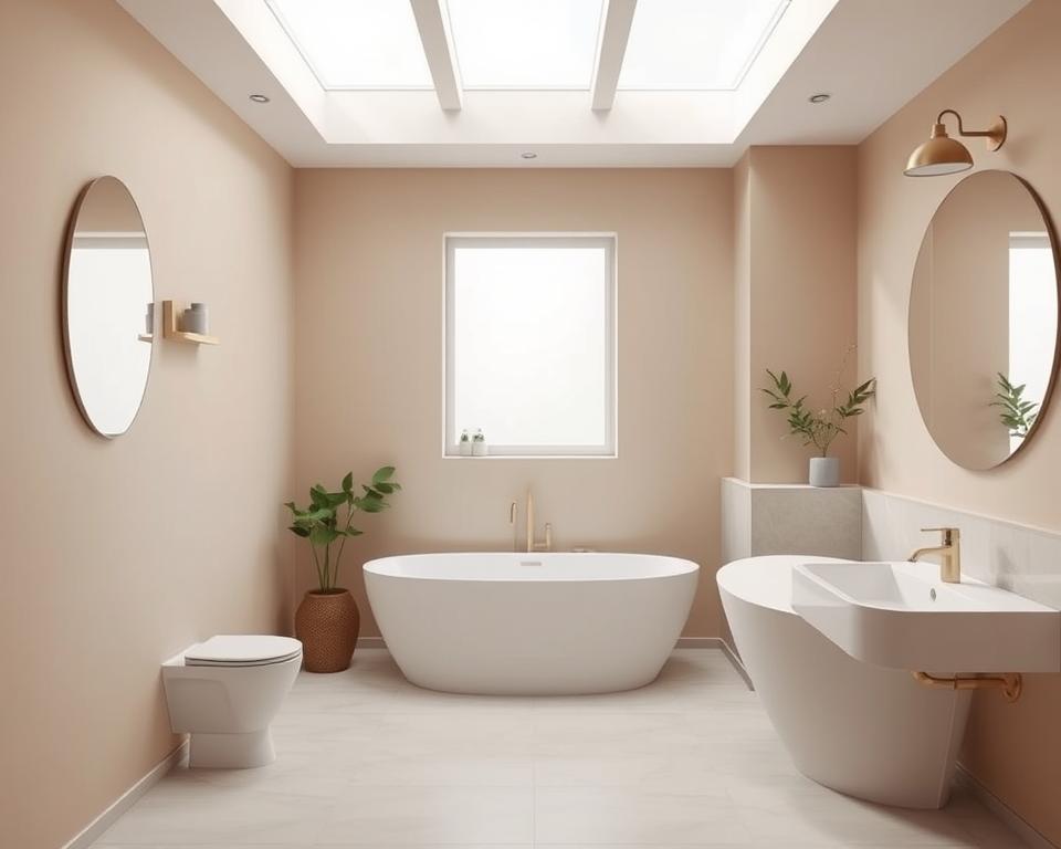 serene bathroom walls