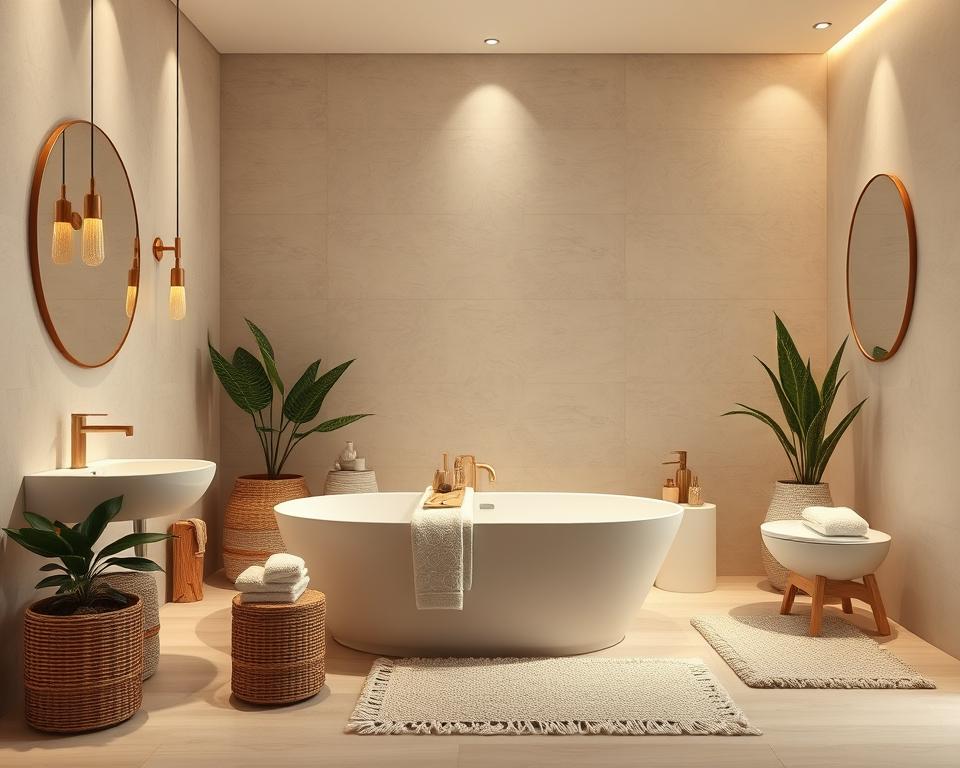 spa-like bathroom decor nude